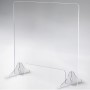 1/8" Thick Distancing Barrier With Acrylic Legs