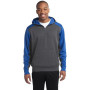 Sport-Tek-Colorblock Tech Fleece 1/4-Zip Hooded Sweatshirt1