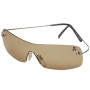Sunglasses Frameless Style Brown Tinted Lenses