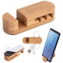 Bamboo Desktop Cable Organizer