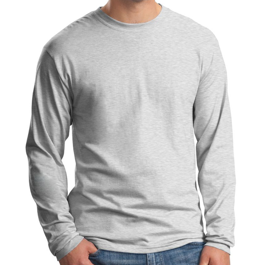 Hanes Beefy-T - 100% Cotton Long Sleeve T-Shirt
