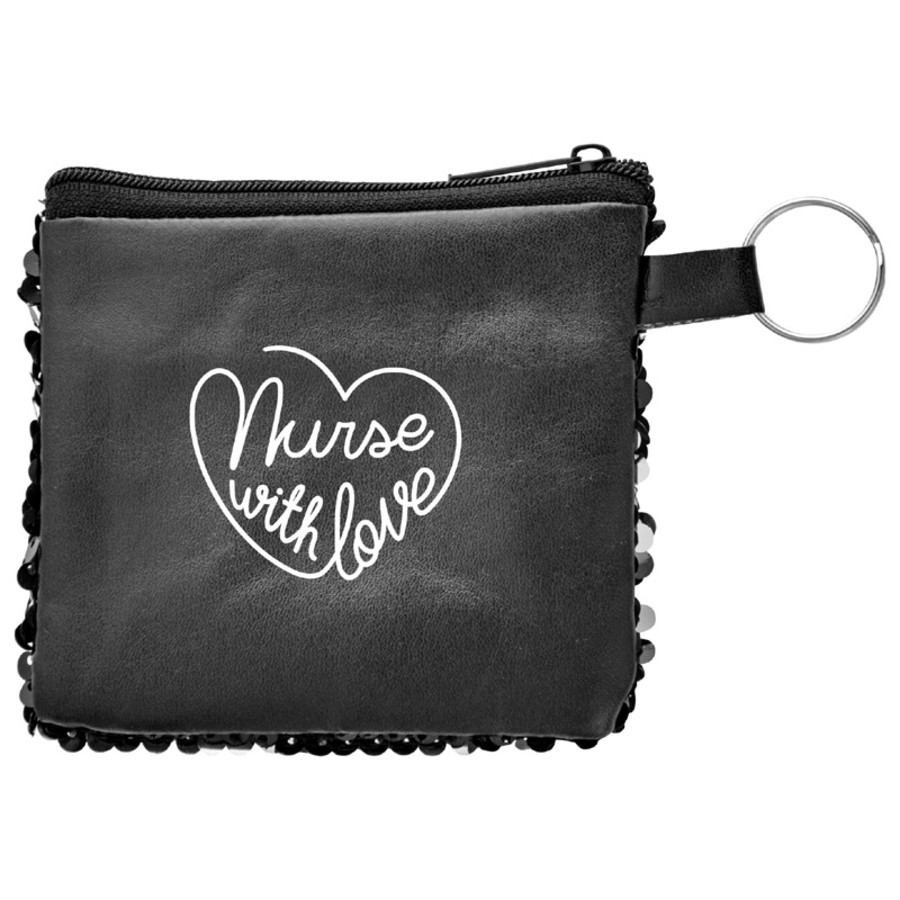 Reversible Sequins Pocket Pouch