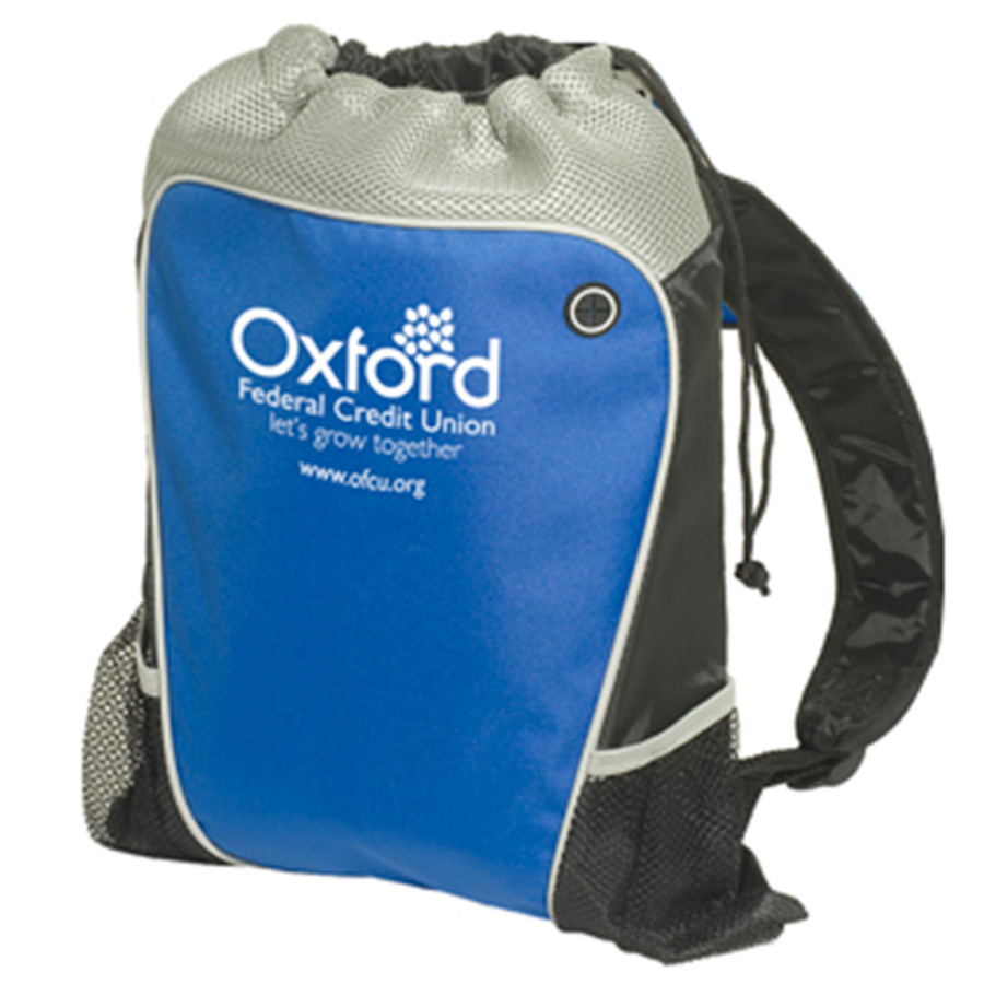 Custom Hiker's Two-Tone Drawstring Backpack