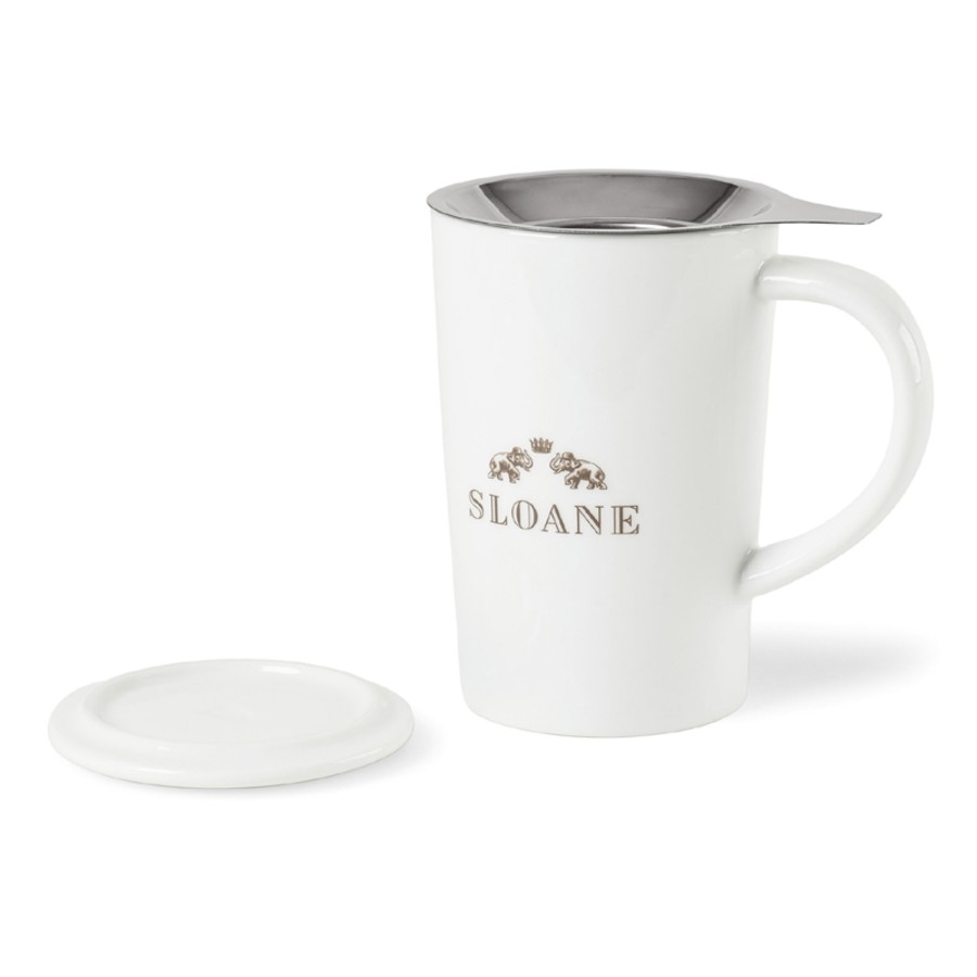 Lotus Porcelain Tea Infuser Mug - 15 oz.