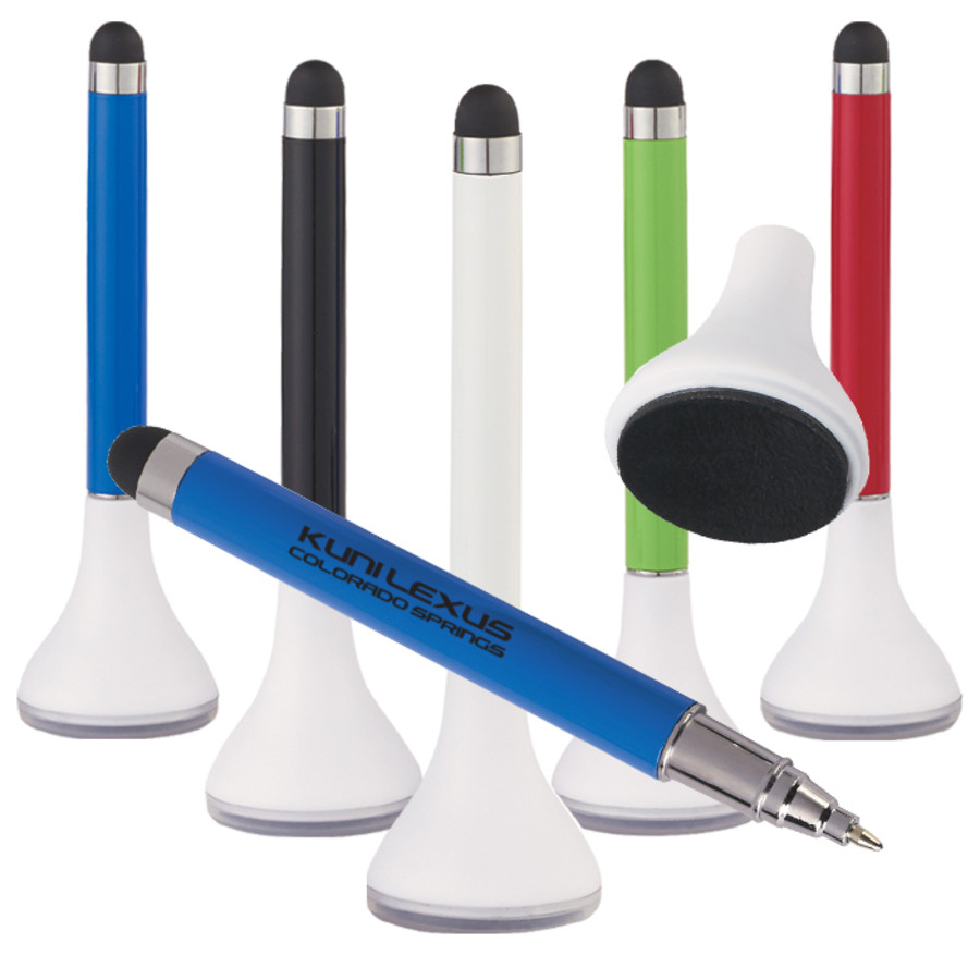 Promo Stylus Pen Stand with Screen Cleaner