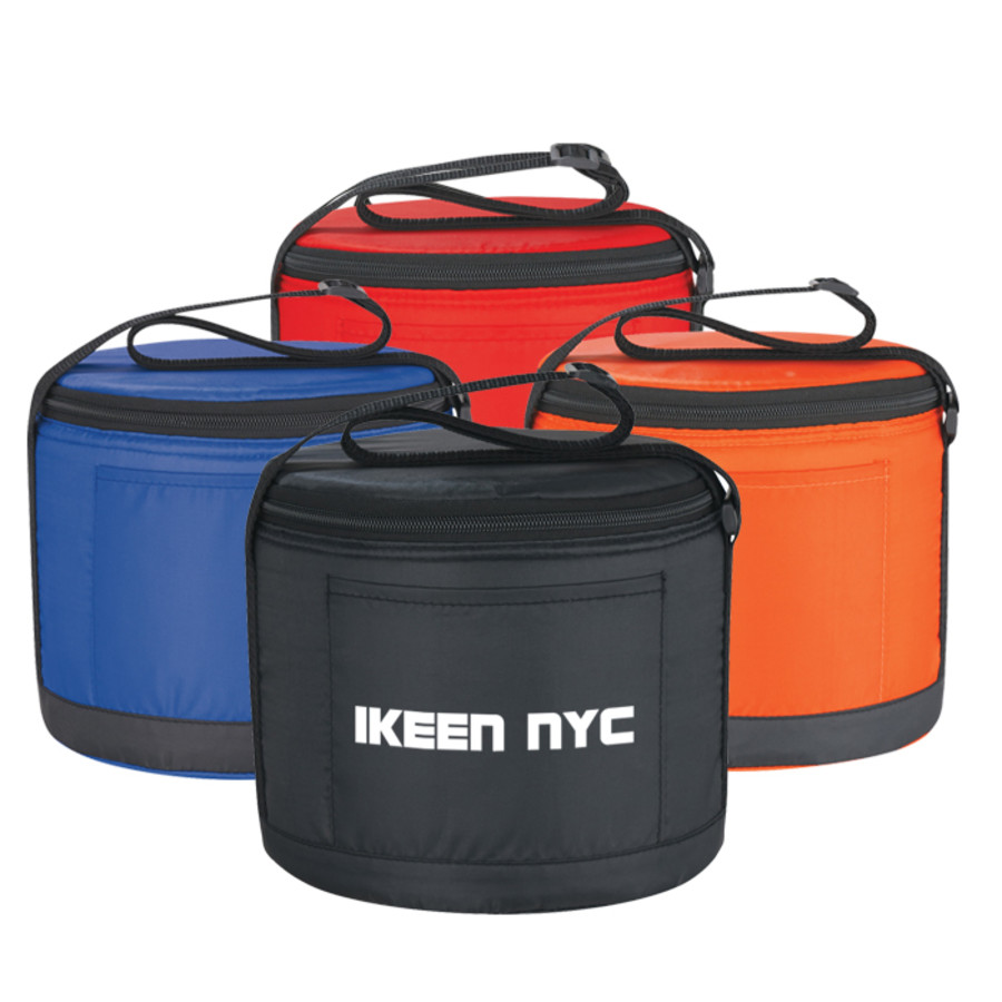 Printed Cans-To-Go Round Kooler Bag