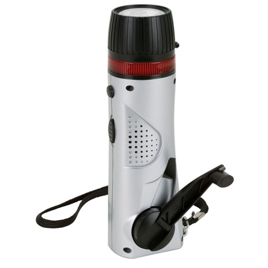Imprintable Mini Survival Flashlight/Radio