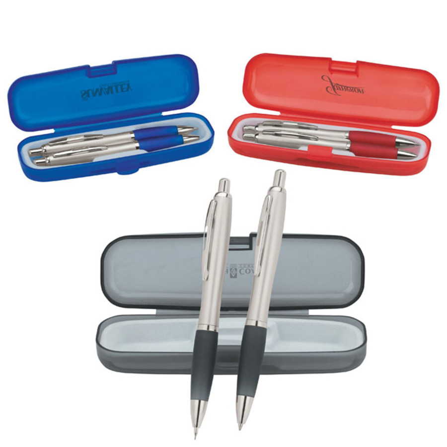 Imprintable Pen and Pencil Set with Case