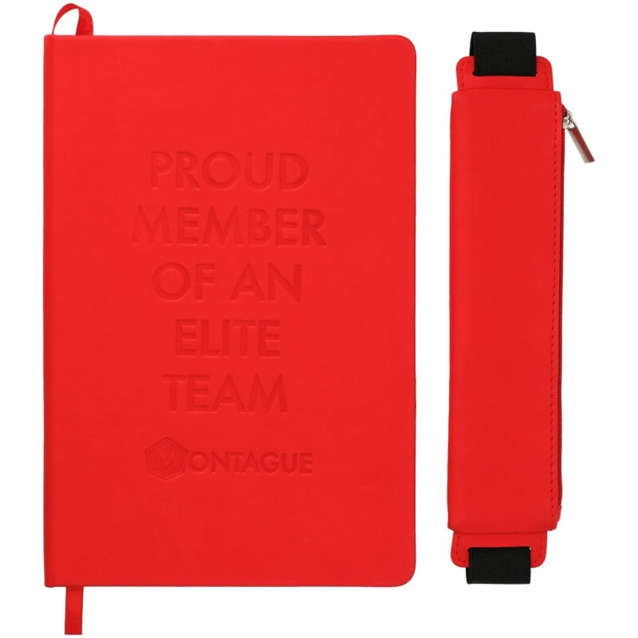 Function Hard Bound Notebook With Pen Pouch