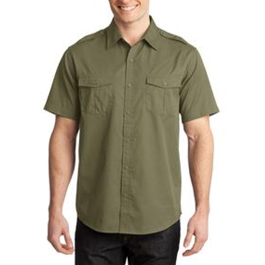 Port Authority - Stain-Resistant Short Sleeve Twill Shirt