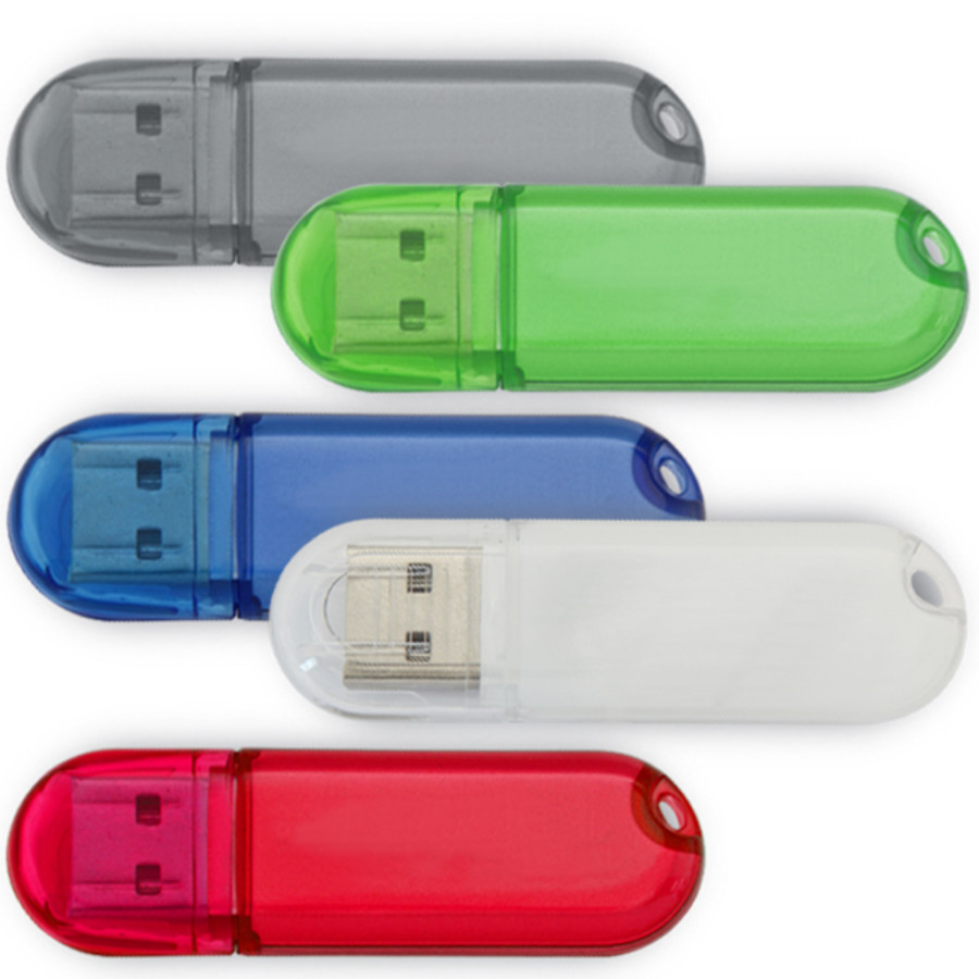 2GB Transparent USB Drive