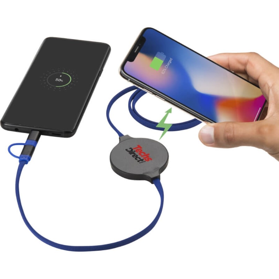Gamma Wireless Charging Pad With 3-in-1 Cable