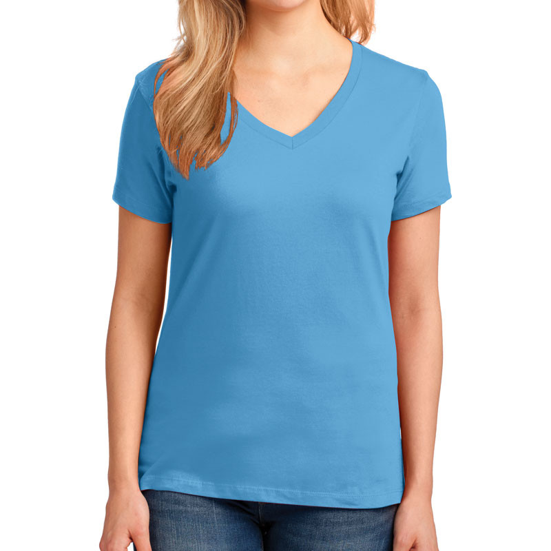 Port & Company Ladies 5.4-oz 100% Cotton V-Neck T-Shirt