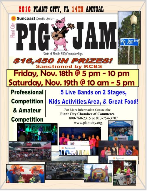 14th Annual Suncoast Credit Union Plant City Pig Jam