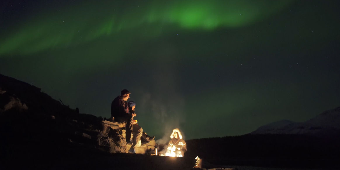 Lights for friends - an experience in Norwegian nature