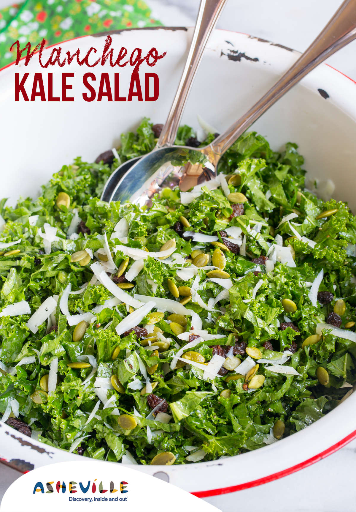 Posana's Manchego Kale Salad Explore Asheville Mandara Hospitality Group