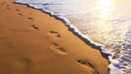 Who is the real author of the inspirational Footprints in the Sand?.
