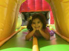Kids Smiling Dinosaur Land Playzone Bounce House Combo