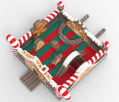 Christmas Gingerbread Jump House