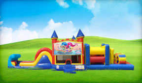 50ft Shimmer and Shine Obstacle w/ Wet or Dry Slide