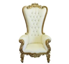 White & Gold - Throne Chair Rental