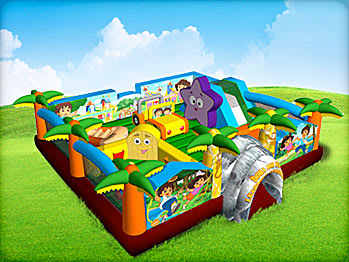Inflatable Dora the Explorer bounce house