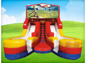 16ft Double Lane Baseball w/ (Dry or Wet/Water Slide)
