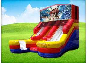 16ft Double Lane Moana (Wet/Dry) Slide