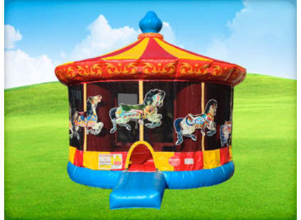carousel bounce house party