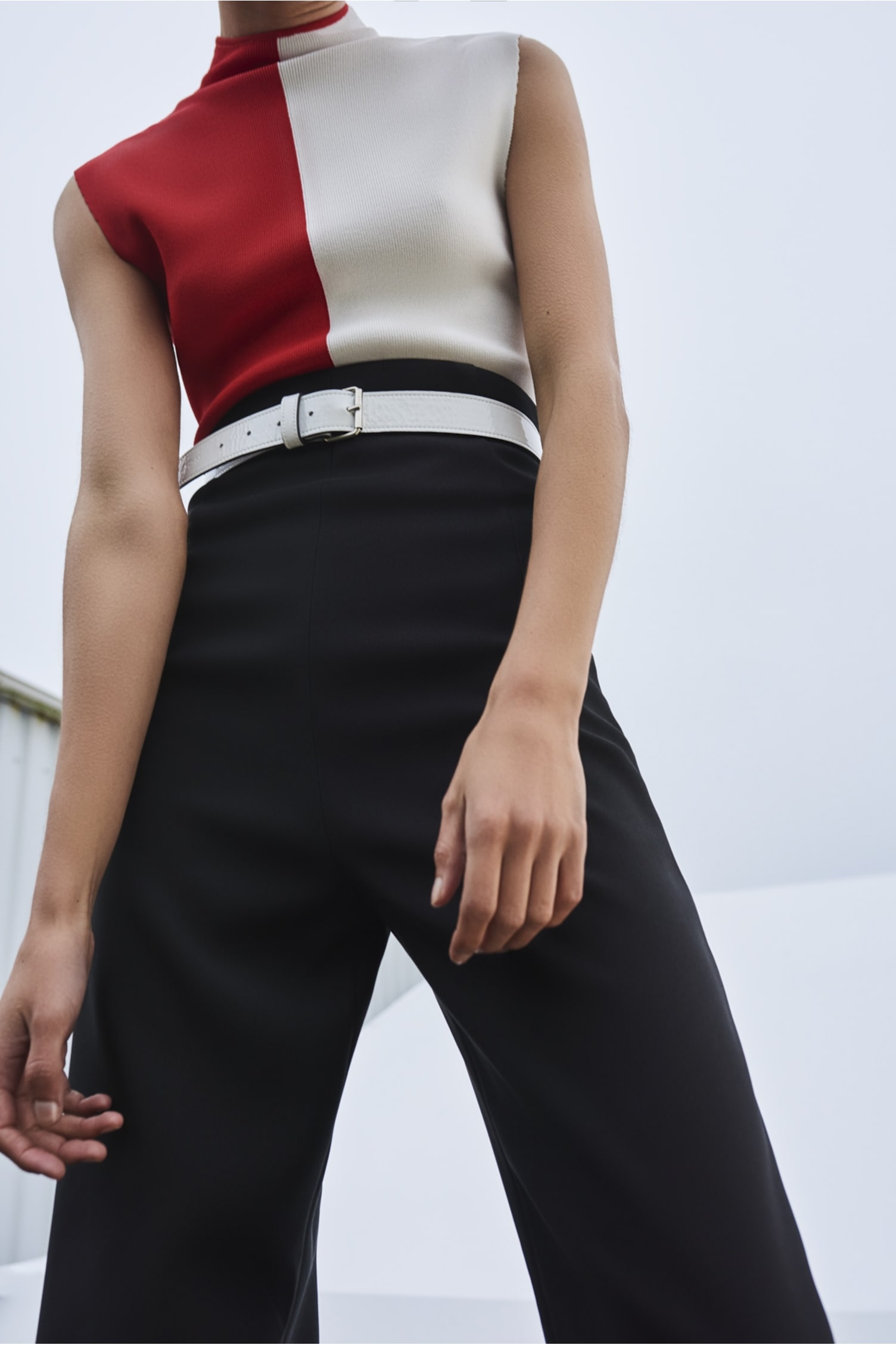 Alma Top Red/White