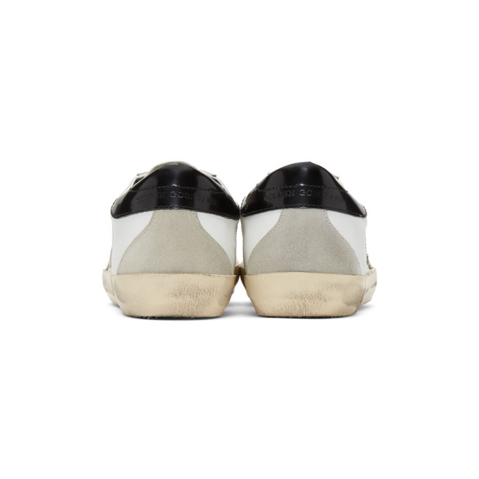 GOLDEN GOOSE Superstar Distressed Leather And Suede Sneakers in White ...