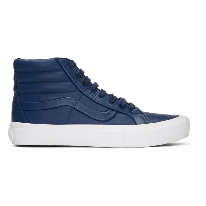 vans海军蓝'stitch turn sk8-hi reissue st运动鞋