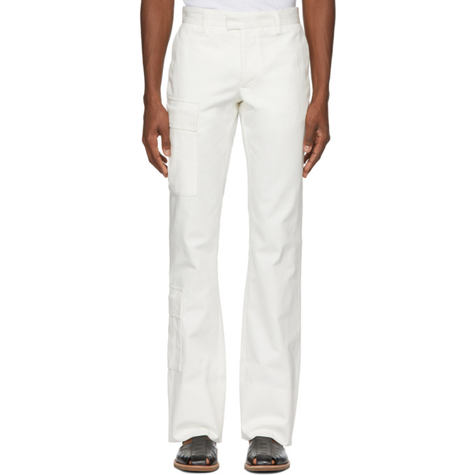 WALES BONNER White Tailored Cargo Trousers,SS18205-E
