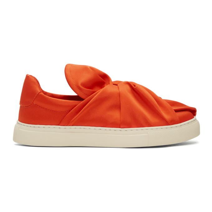 satin slip on sneakers