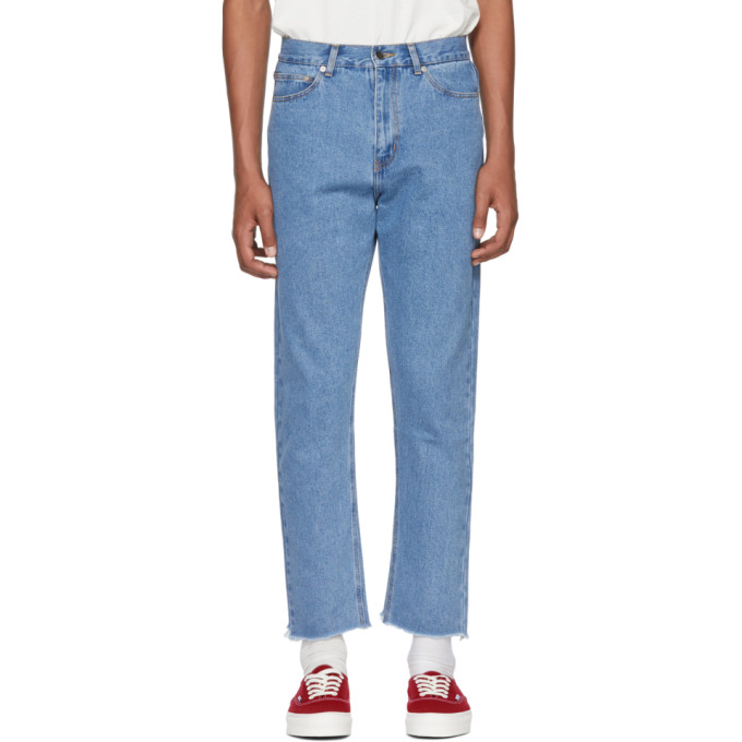 SECOND / LAYER SECOND/LAYER BLUE RAW HEM JEANS