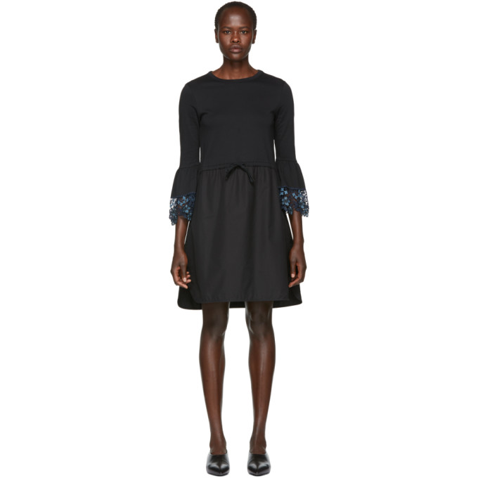 SEE BY CHLOÉ SEE BY CHLOE BLACK DETAILED CUFF DRESS