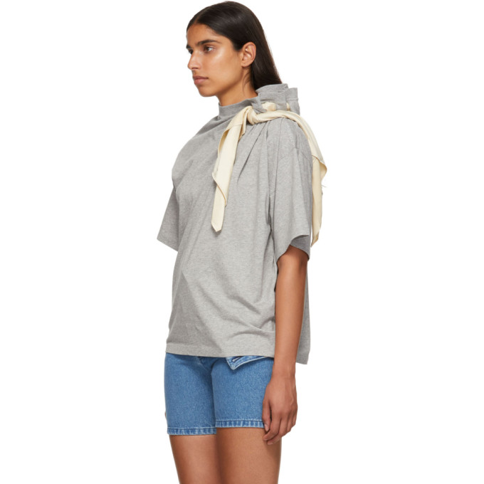Y/PROJECT Y/PROJECT GREY SCARF T-SHIRT