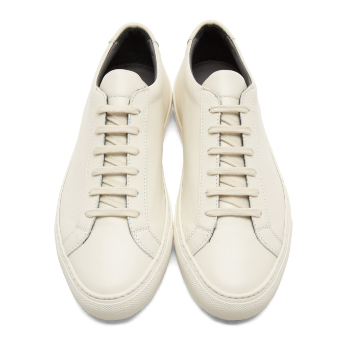 COMMON PROJECTS Original Achilles Gummy Leather Sneakers, Ivory in ...