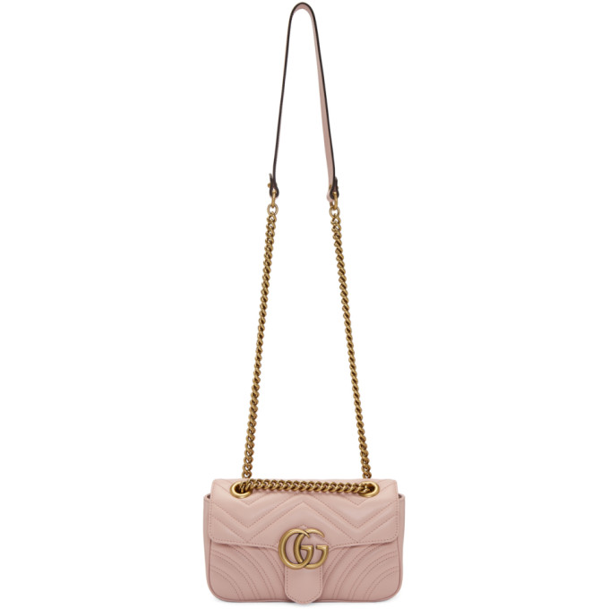 Gucci Mini Gg Marmont 2.0 Quilted Leather Bag, Light Pink | ModeSens