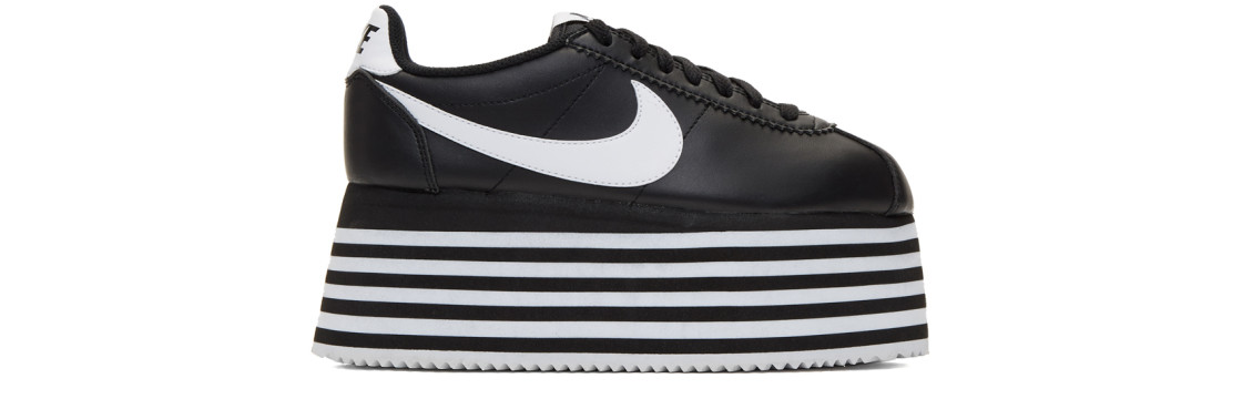 comme des garçons x nike cortez platform