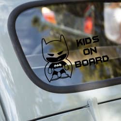 Kids on board Batman - klistermærke #1