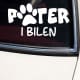 Hund i bilen klistermærke #3