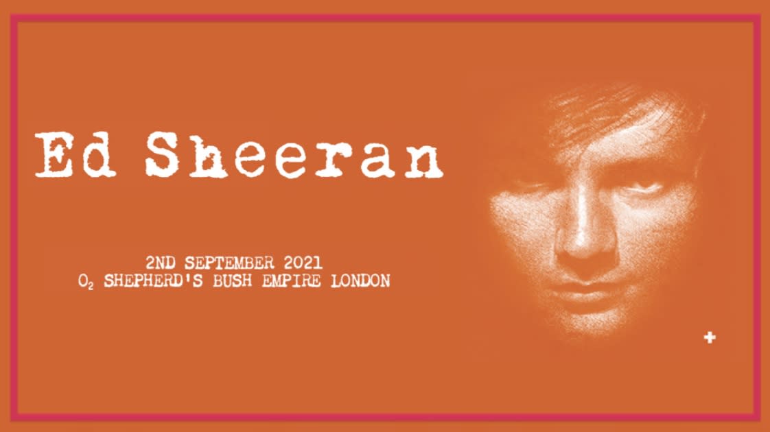 Ed Sheeran performing at O2 Shepherd&#39;s Bush Empire on September 2nd