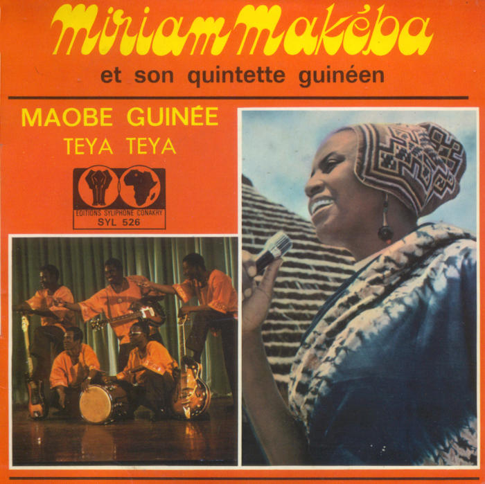 <strong>Miriam Makeba et son Quintette Guinéen. Maobé Guinée / Teya teya, </strong>1970. CC BY (Attribution) ‘Editions Syliphone, Conakry’, under license from ‘Syllart Records/Sterns Music.