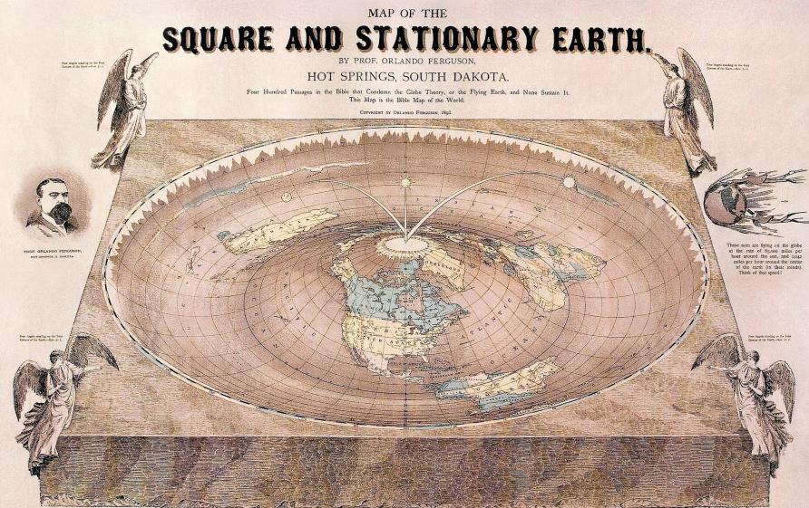 Square and stationary earth