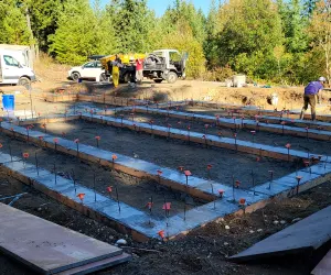 Pouring A Concrete Footing