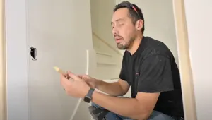 This is some NEXT LEVEL Carpentry - Curved Skirt Board & Bent Lamination Moulding