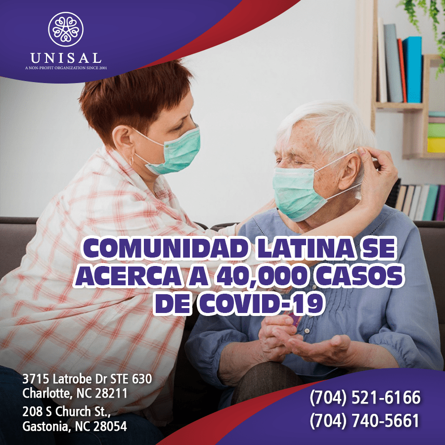Comunidad latina en NC cerca de los 40 mil casos de COVID19