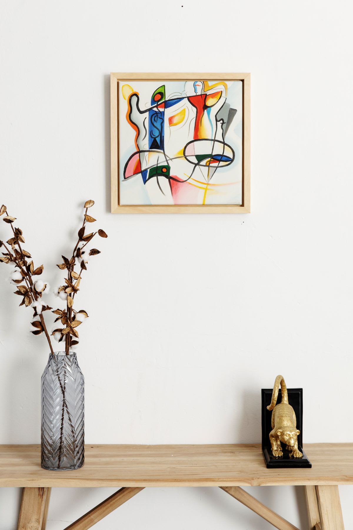 opspannen op maat - houten bakkader - Sarah