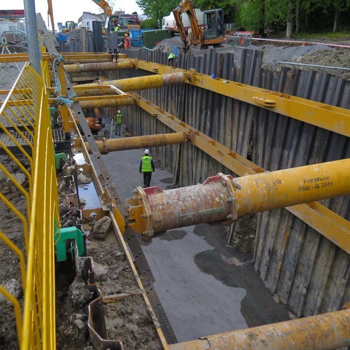 Groundforce provides excavation support for Galway road improvement